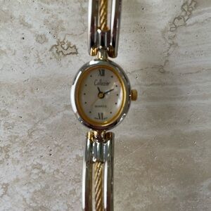 Ladies Quartz Watch, Two-Tone, Adjustable